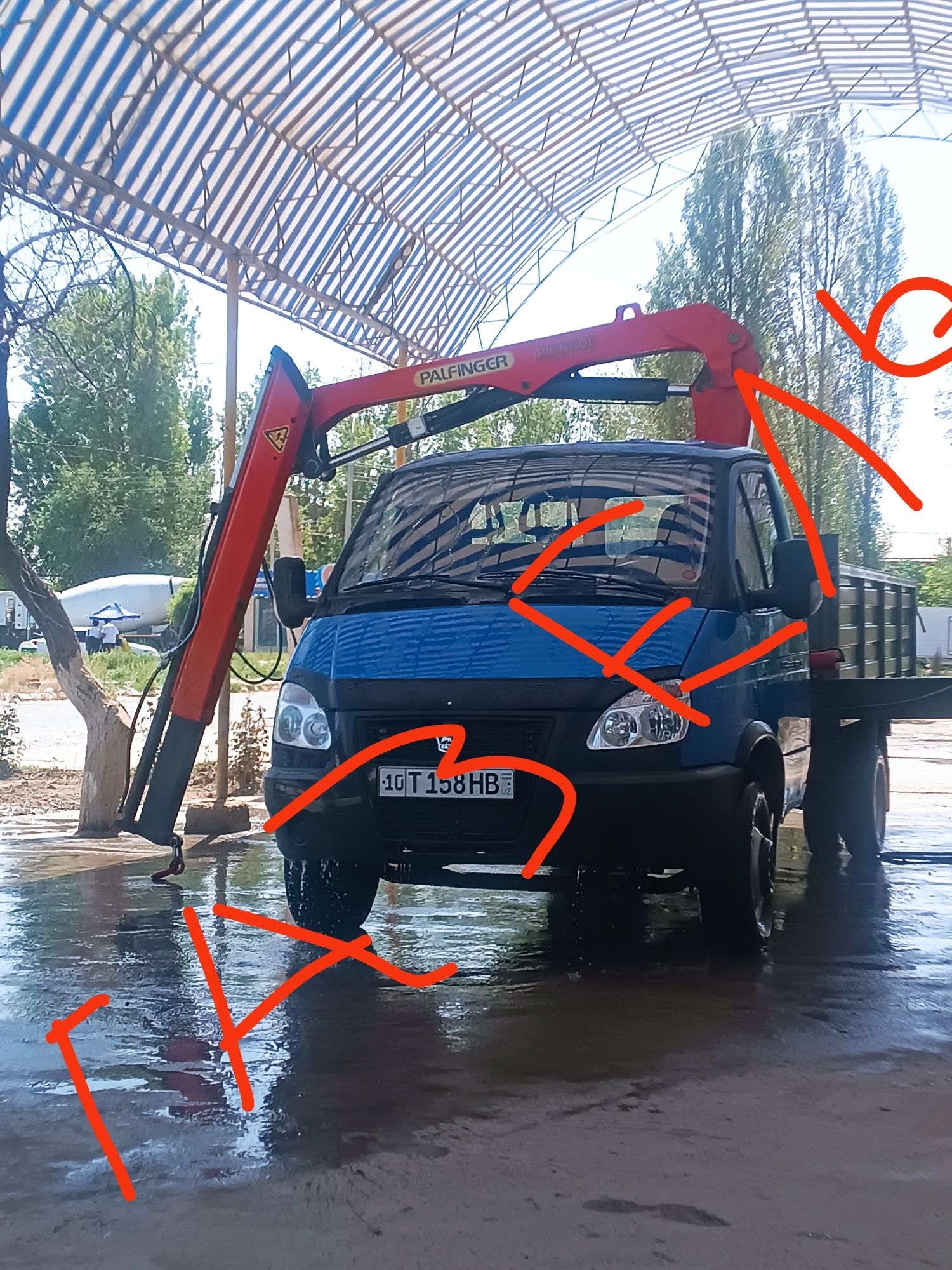 ГАЗЕЛ  КРАН манипулятор kran manipulator хизмати Услуги манипулятора Г