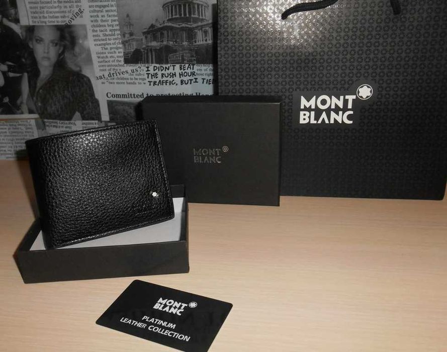 Portofel pentru bărbați Mont Blanc, piele 65-09