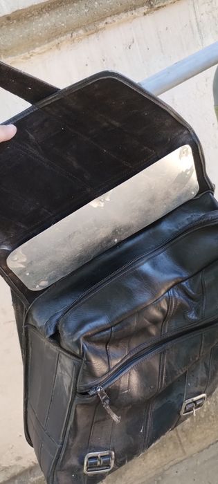 Дисаги за мотор, естествена кожа.