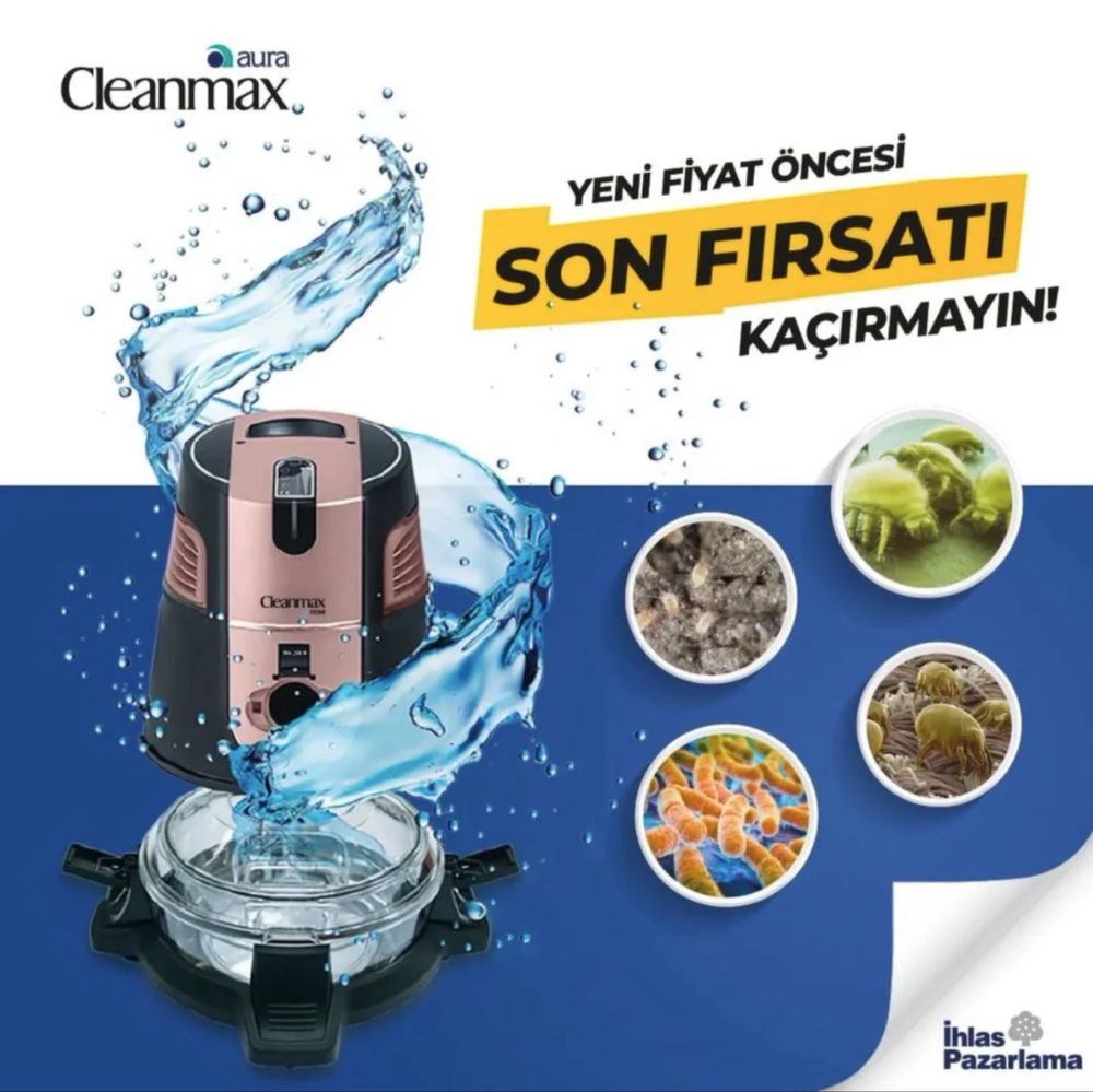 Продам пылесос Cleanmax Aura, полный комплект, как новый