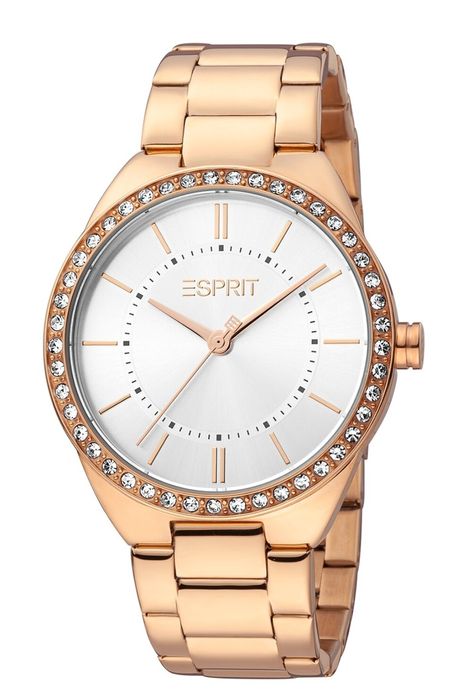 Иноксов часовник с кристали ESPRIT
