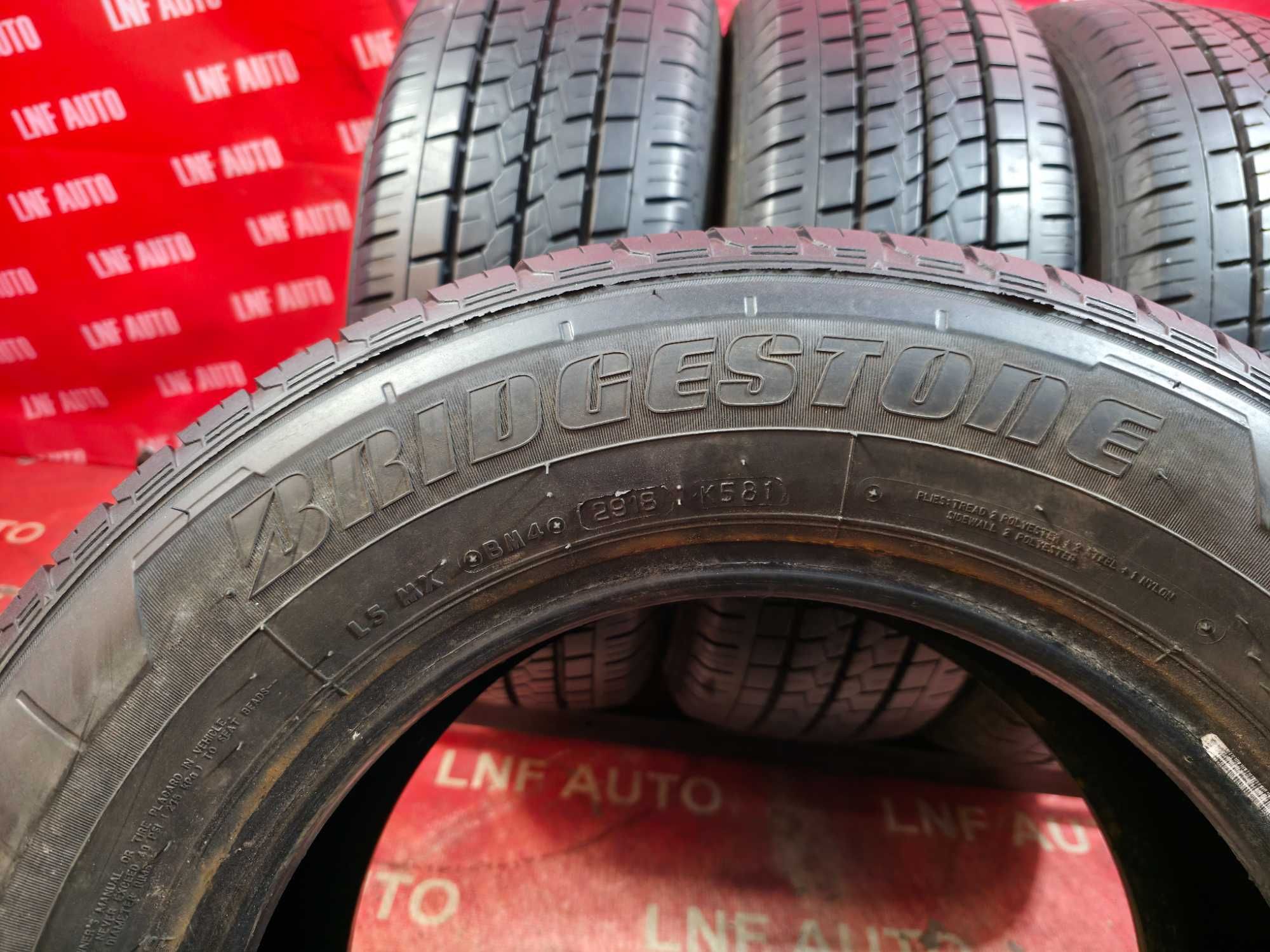 Anvelope de VARA - 215/65/15C - BRIDGESTONE - 7.2 / 9 MM - DOT 2018 !
