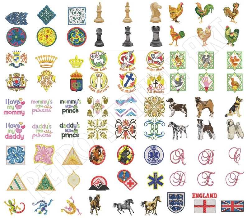 500,000 modele broderie PES (Brother) si program de vizualizare