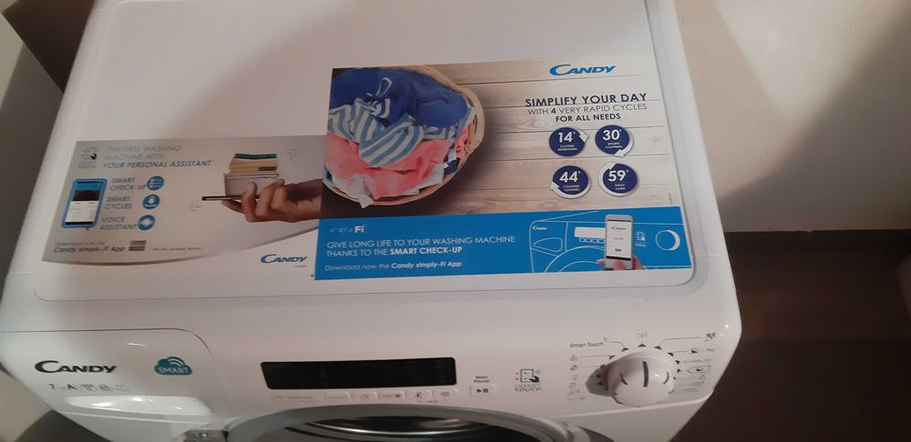 Masina spalat Candy smart,clasa energie A+++7kg,1200rpm, ca noua