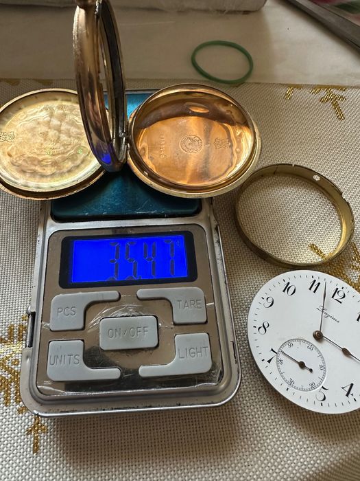 Лонжин Longines 14к златен джобен часовник. Царска Русия