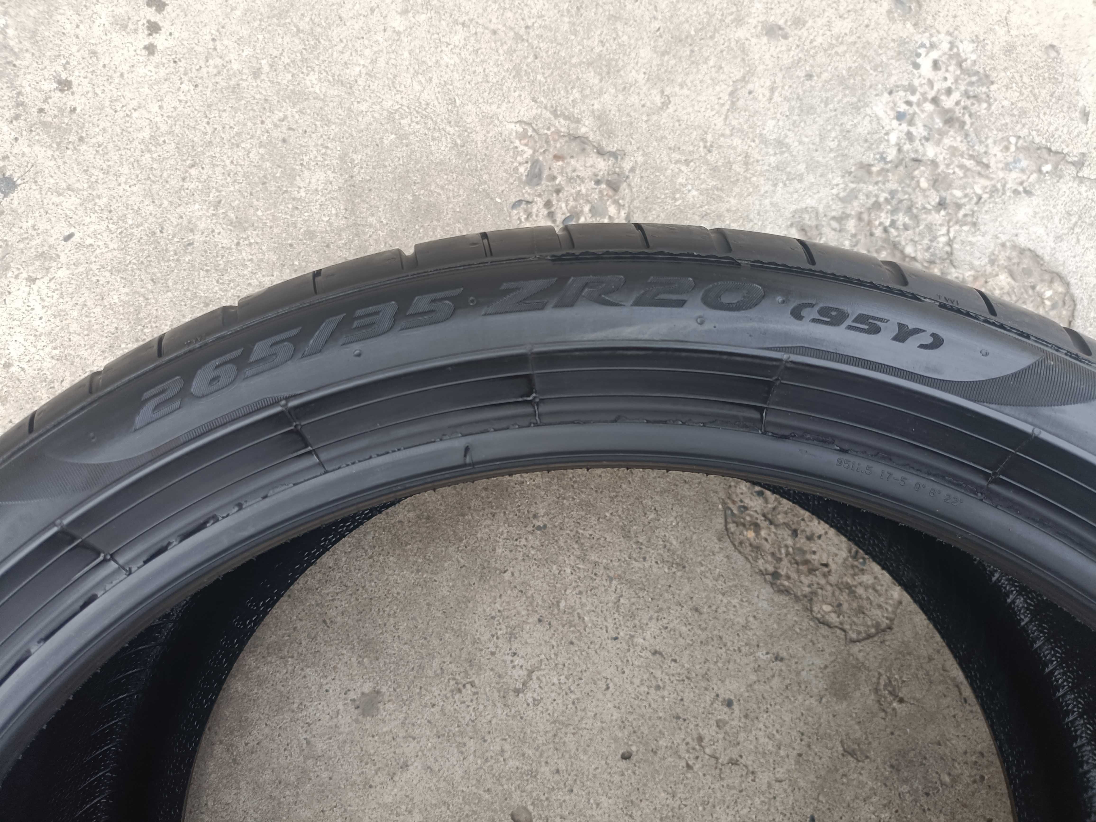 Doua anvelope de vara 265 35 20 pirelli p zero pz4 profil 6,5 mm