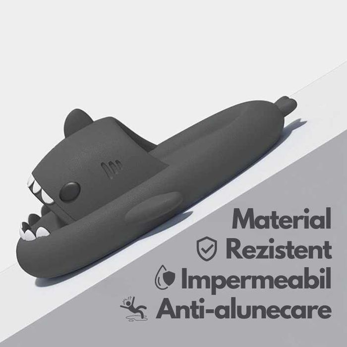 Papuci Rechin, Unisex, Negru, Marimi Disponibile de la 30-31 la 40-41