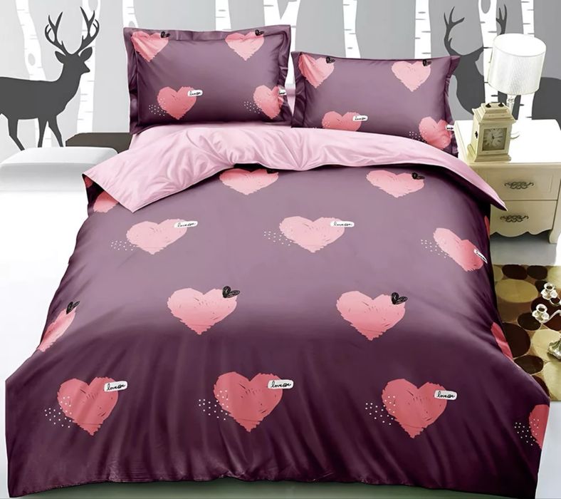 Двулицево спално бельо с ластик