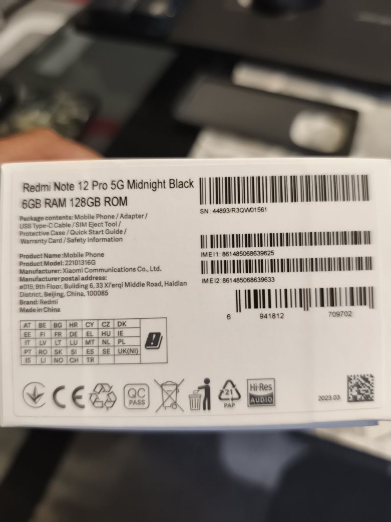 Redmi 12 NOTE PRO 5G