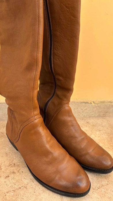 Дамски ботуши, естествена кожа