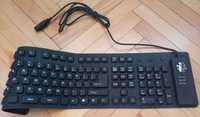Tastatura flexibila impermeabila I-Concepts USB, negru
