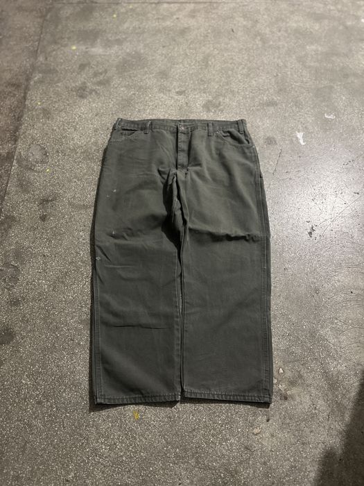 Pantaloni dickies carpenter verzi n carhartt militari nike L M XL S