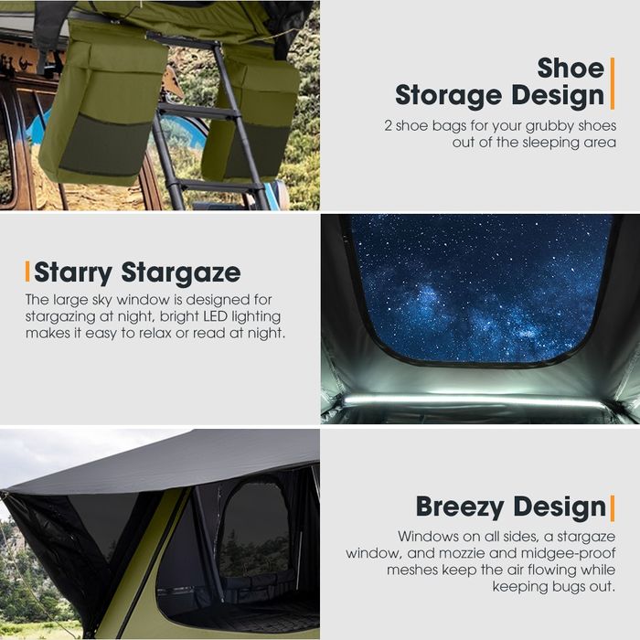 Cort auto overlanding NOU OFERTA 3-4 PERSOANE San Hima plafon portbaga