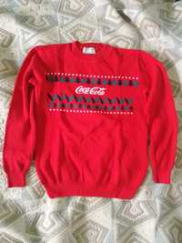 За колекционери! НОВ коледен пуловер Кока Кола Coca cola, размер М