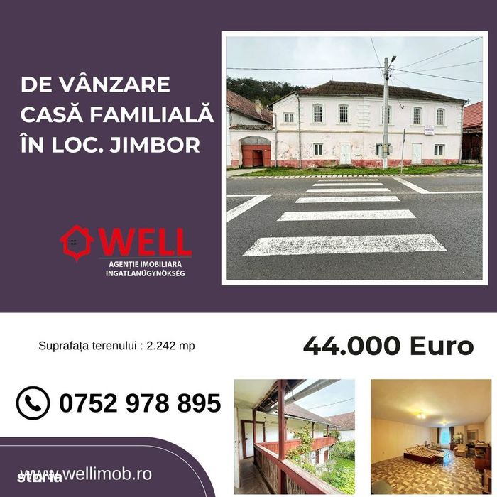 De vânzare casă familială în loc. Jimbor
