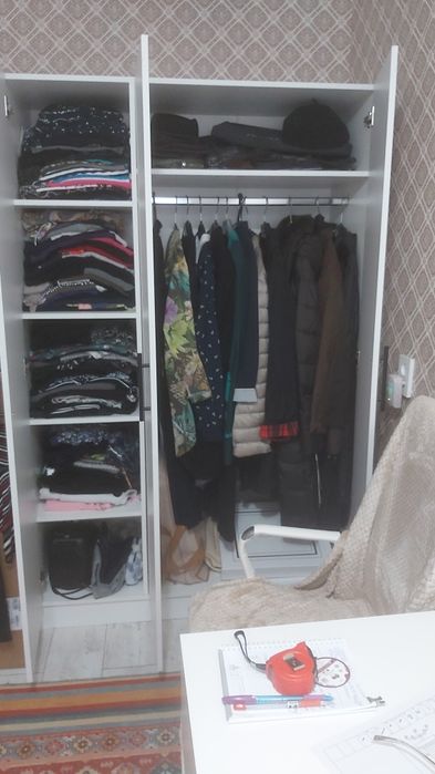 продам шкаф  б/у , в отличном состоянии, без сколов, белый