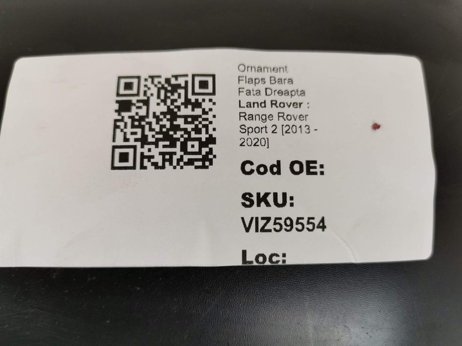 Орнамент Капаци Предна Броня Дясна Ланд Ровър Рейндж Роувър Спорт 2 /