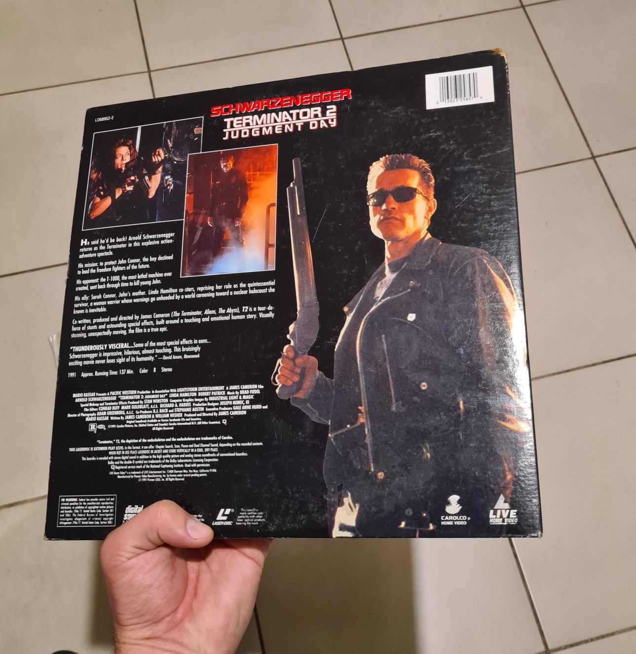 Filme LaserDisc Laser Disc LD VHS Blu Ray DVD Terminator