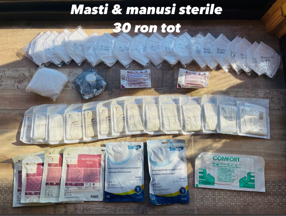 Masti si manusi chirurgicale sterile