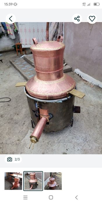 Vând cazane de țuică din cupru alimentar