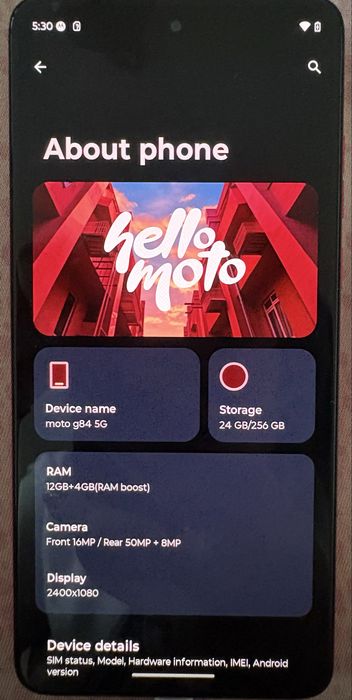 Motorola Moto g84 5G