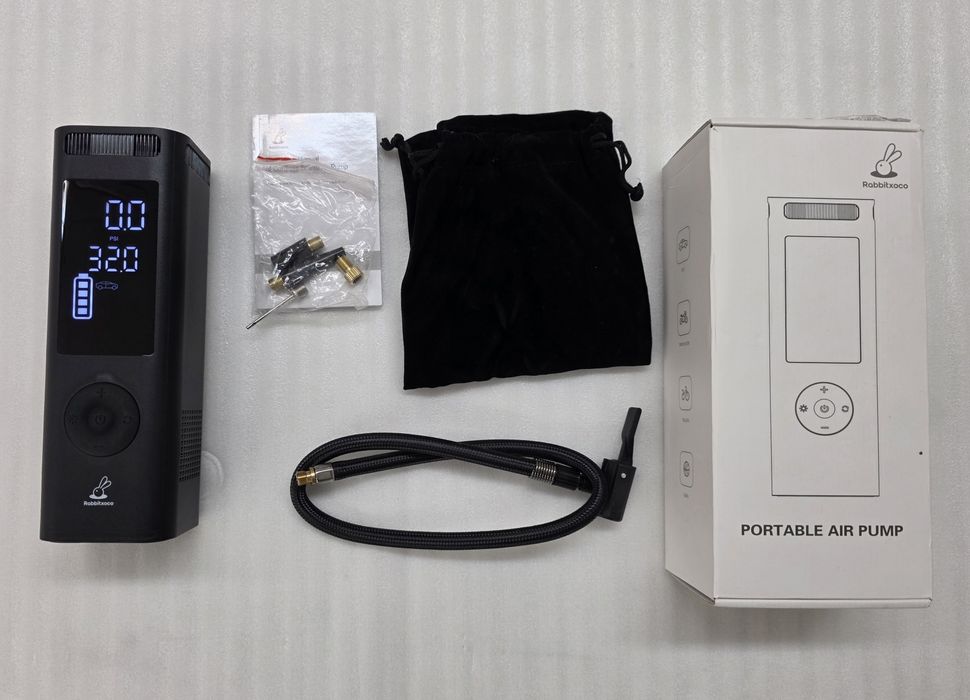 Преносим Компресор за Гуми, Цифрова Интелигентна Помпа Бързо Зареждане