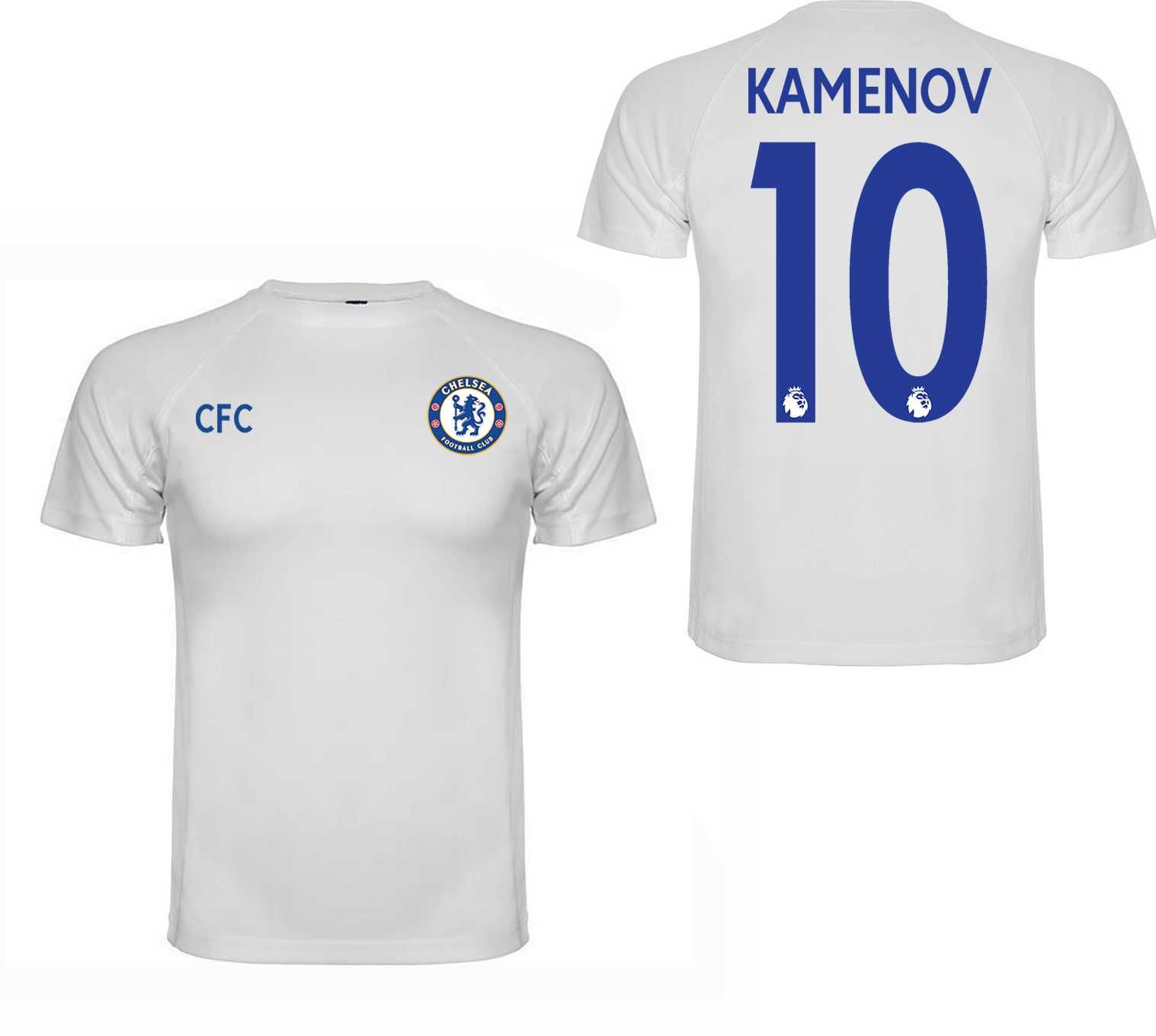 Футболни екипи тениска шорти ЧЕЛСИ CHELSEA с ИМЕ и НОМЕР по избор!