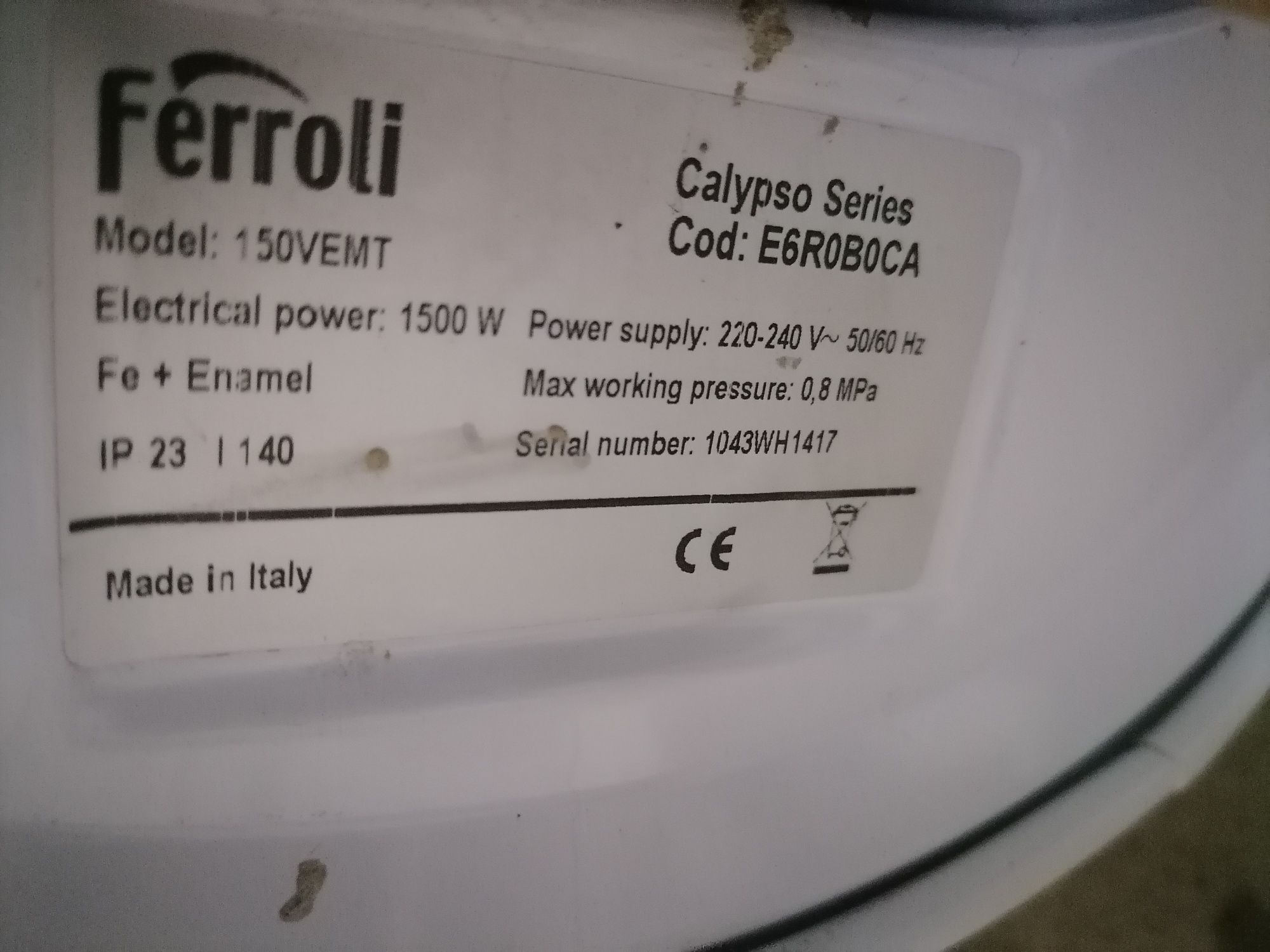 Boiler termoelectric 150l