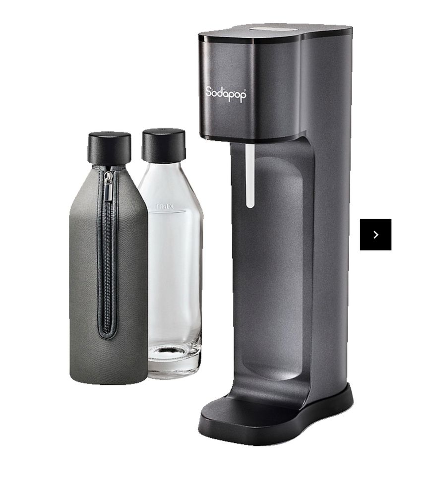 Машина за сода Sodapop Joy Prestige, 2 стъклени бутилки и CO2 цилиндър