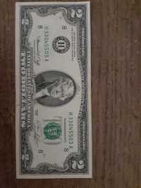 Банкнота 2$ 1976г. запазена