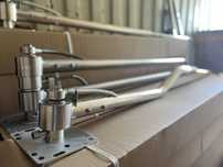 Brat rotativ  inox  in Z complet, 1550 cm, cu talpa inclusa