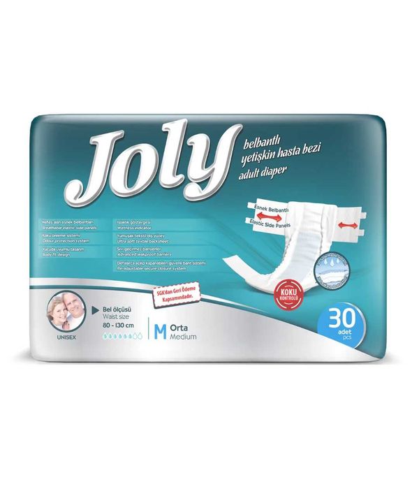 Подгузники для взрослых Joly размера М 30 шт/уп.