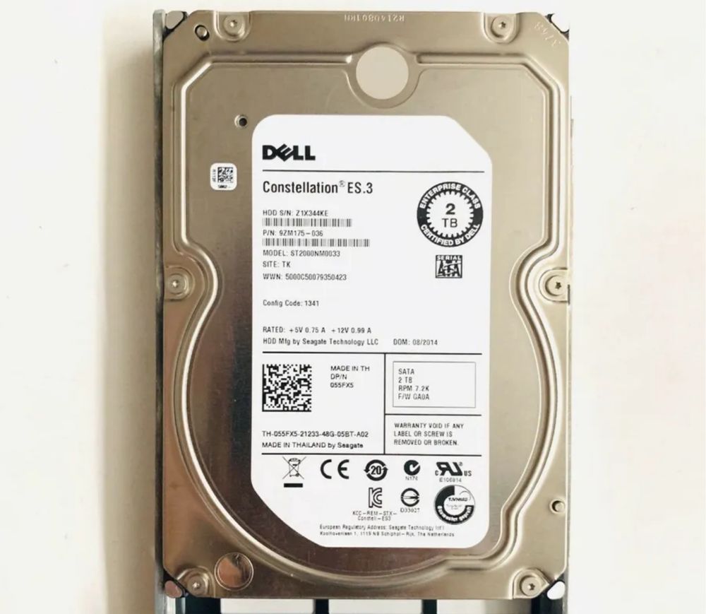 Продам серверные жесткие диски Dell 2ТБ