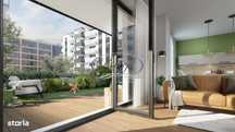 Apartament superfinisat cu gradina