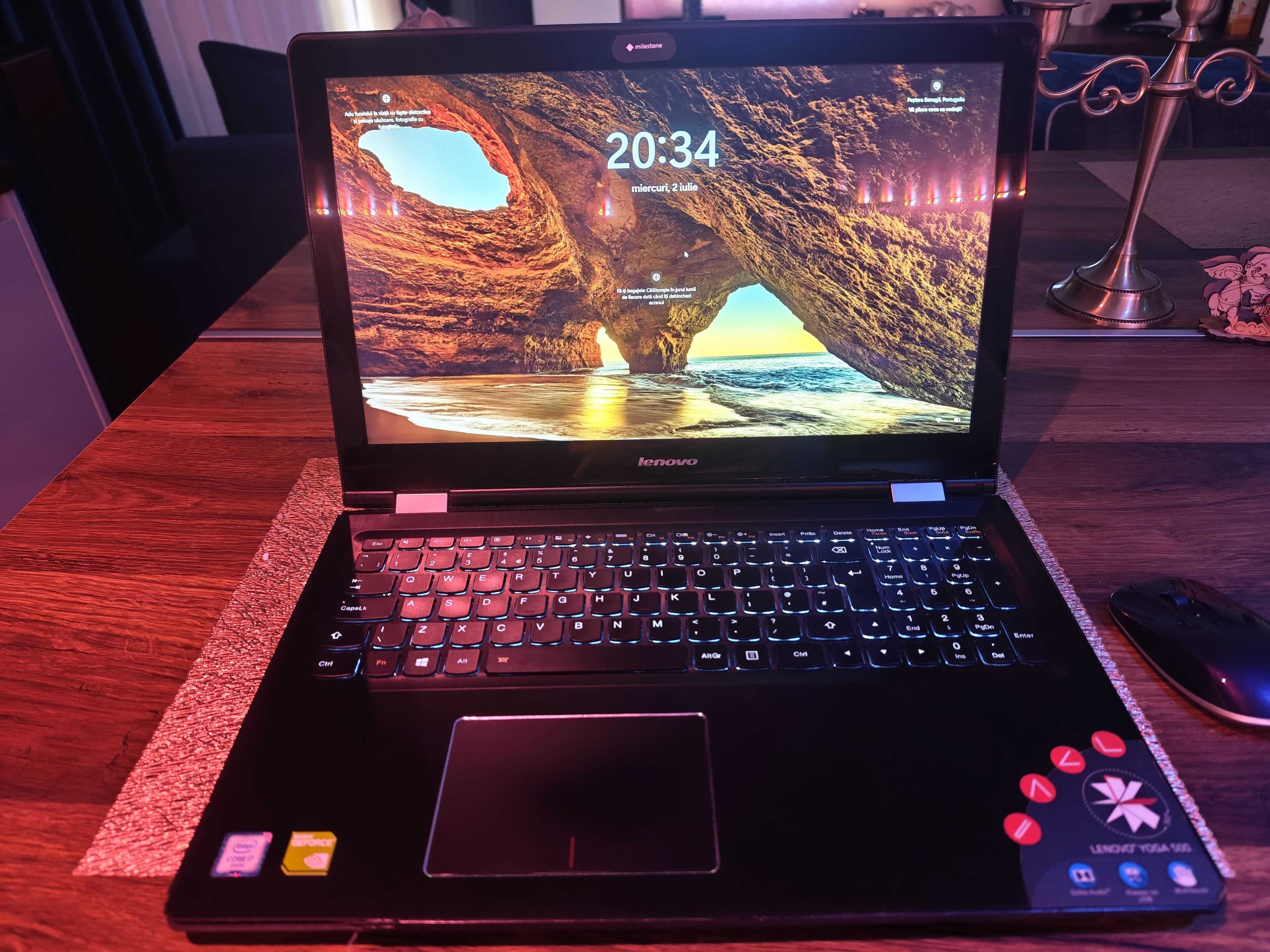 Lenovo Yoga i7 Touchscreen – convertibil, licență Windows + Office