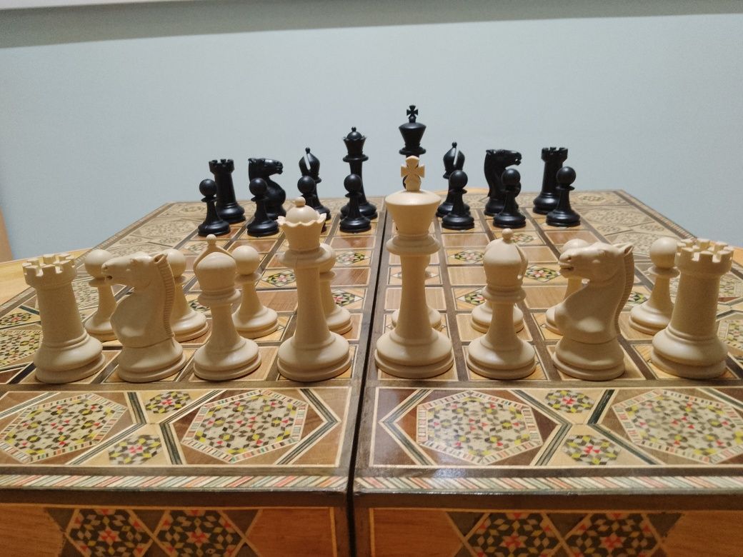 Ретро шах и табла арабска ръчна изработка
