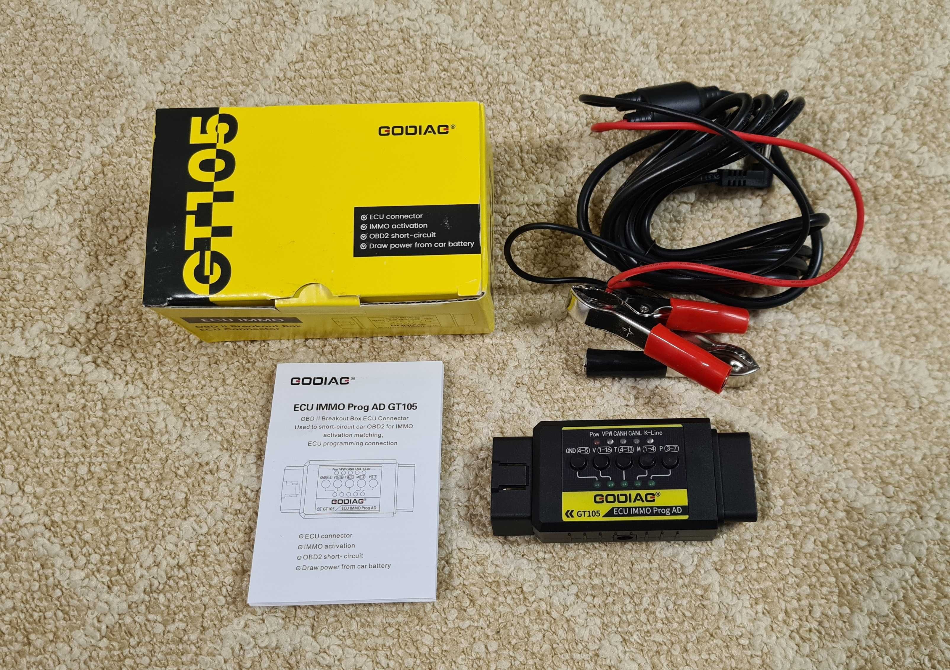 GODIAG GT105 OBD II Break Out Box ecu IMMO Prog AD