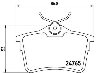 Placute frana spate Citroen Berlingo (B9), 04.2008-, marca SRLine S70-1488
