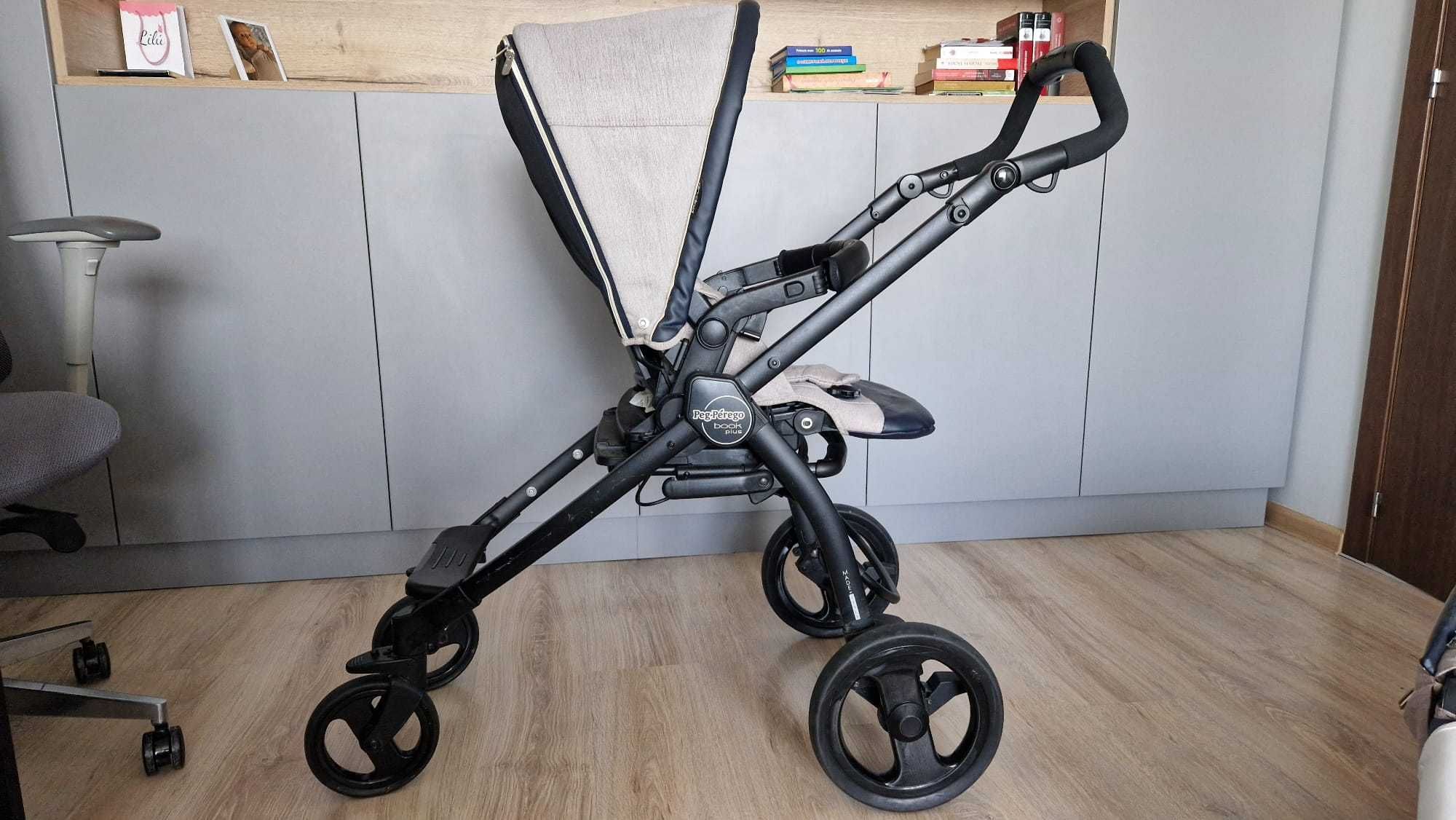 Carucior 3 in 1 Peg Perego Book Plus -scoica, landou, sport, accesorii