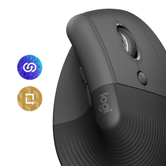 Безжична Oптична Ергономична Мишка Logitech - Lift Vertical EMEA