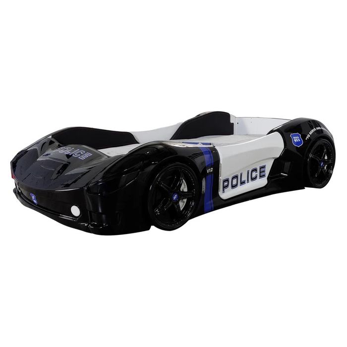 POLICE Pat copii 90x190cm, somieră si saltea incluse