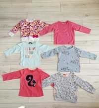 Lot 6 bluze 3-6 luni, 62-68. Bumbac