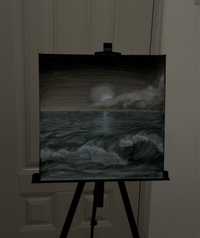 Картина на море с акрилни бои размер 40x40