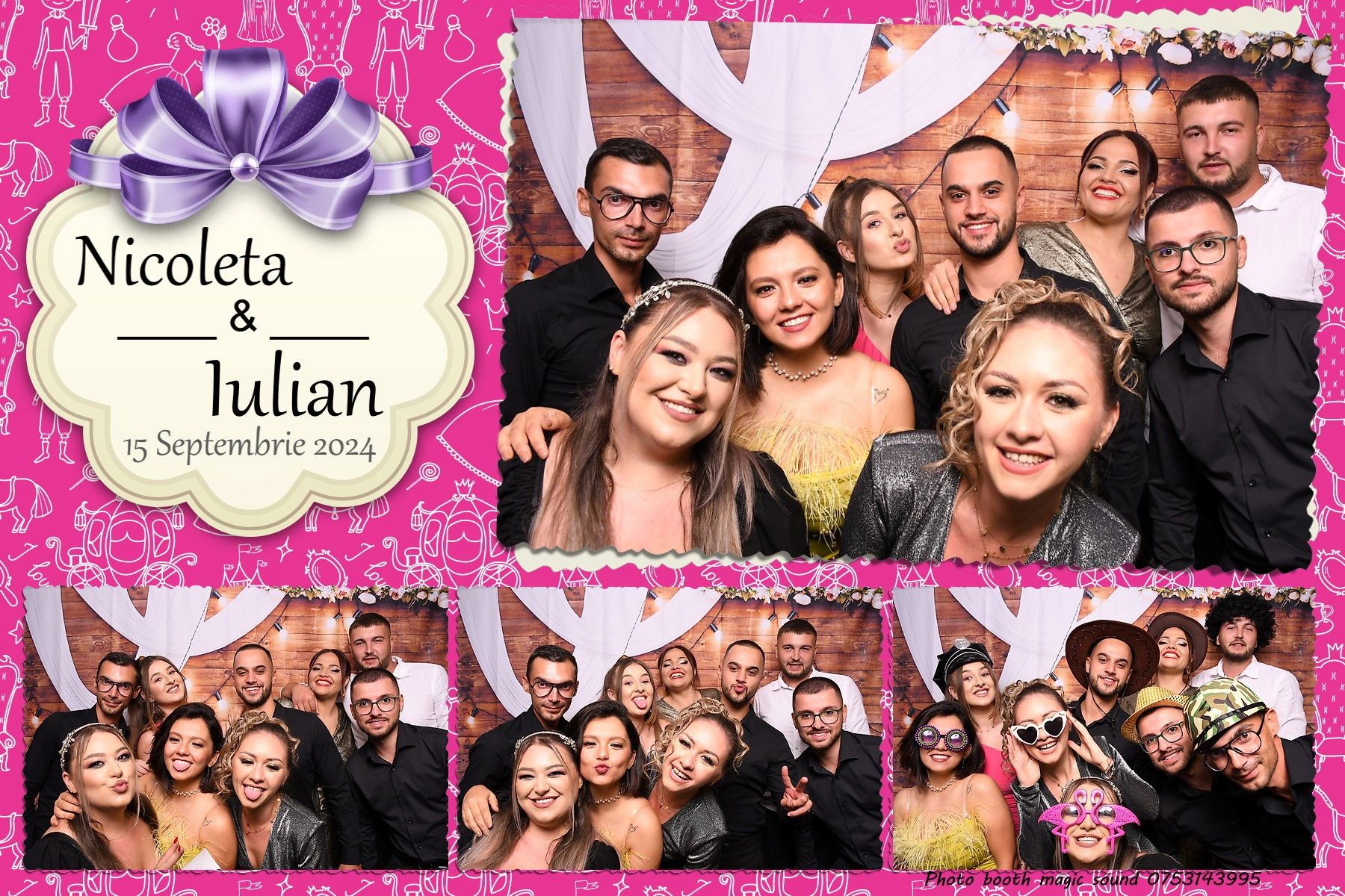 Cabina foto vintage / Photobooth , fum greu pentru dansul mirilor