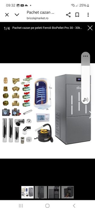 Instalări centrale termice pe peleti, lemne, gaz