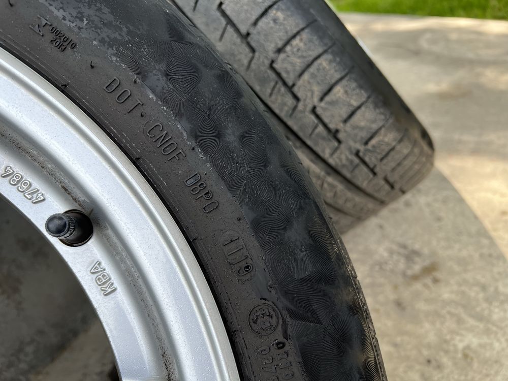 Джанти 7J  5x112 Ауди Audi + подарък Continental  205/55/16 дот 19г.