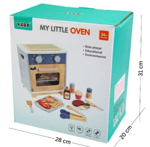 Set aragaz si cuptor din lemn cu accesorii