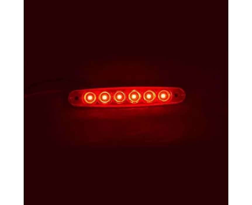 1бр. лед LED габарити за камион с 6 SMD диода 12-24V , 5 цвята