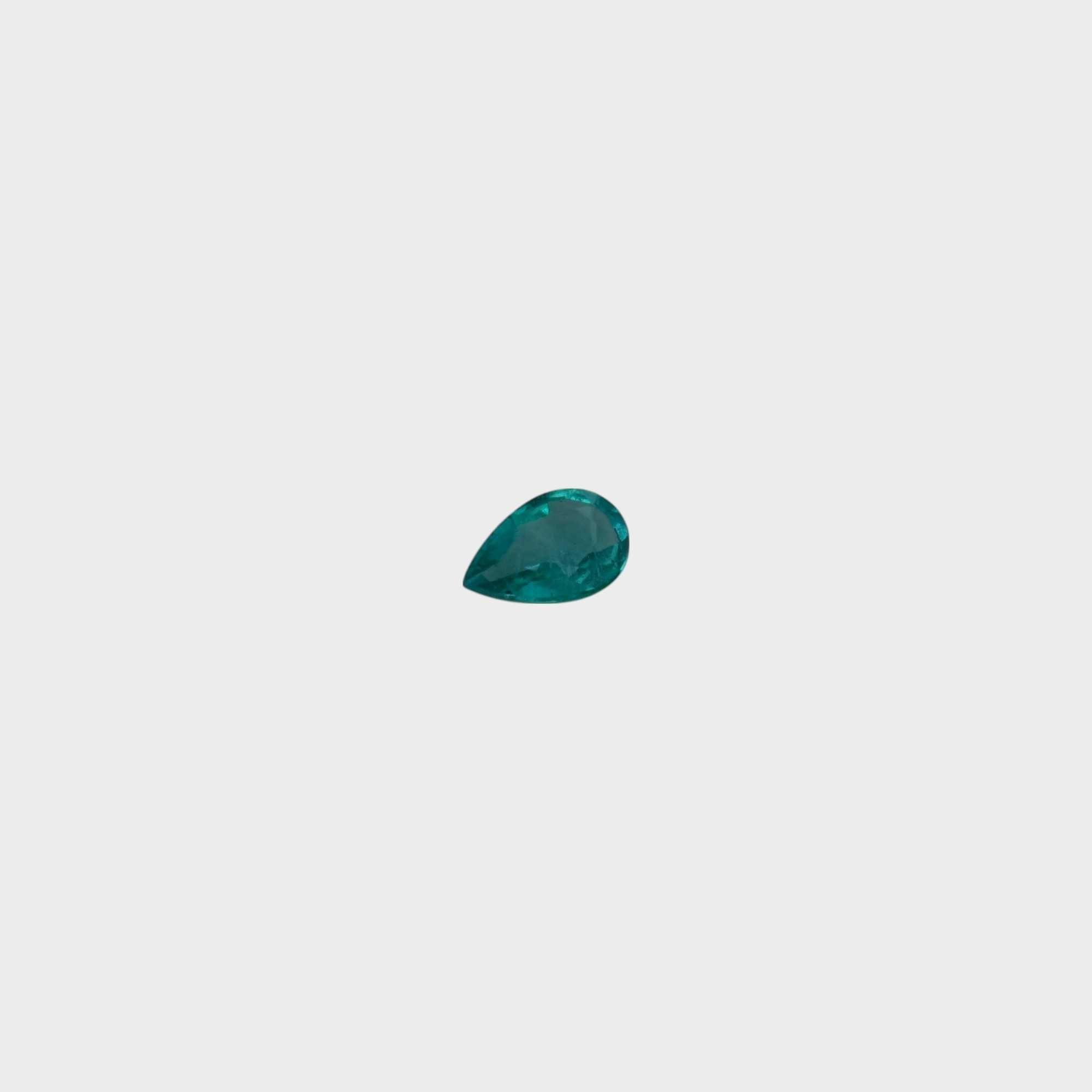 Smarald Zambia 0,33-0,64 ct., pear, ALGT Antwerp-cod 10607,10608,9991