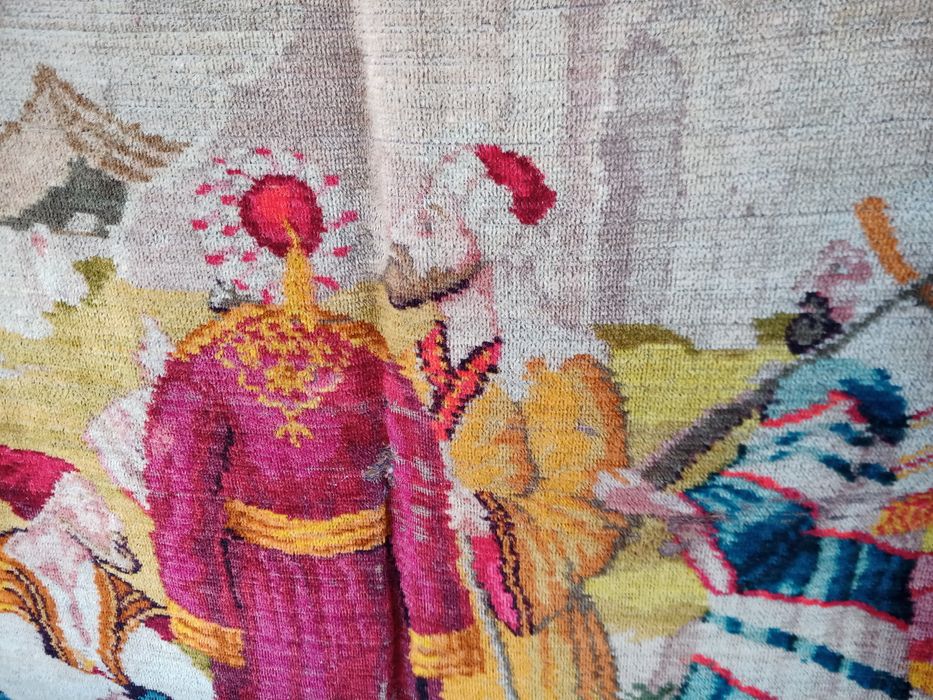 Килим,тъкан от вълна!Арабски мотиви,произведен в Анадола 1915-1920г.,